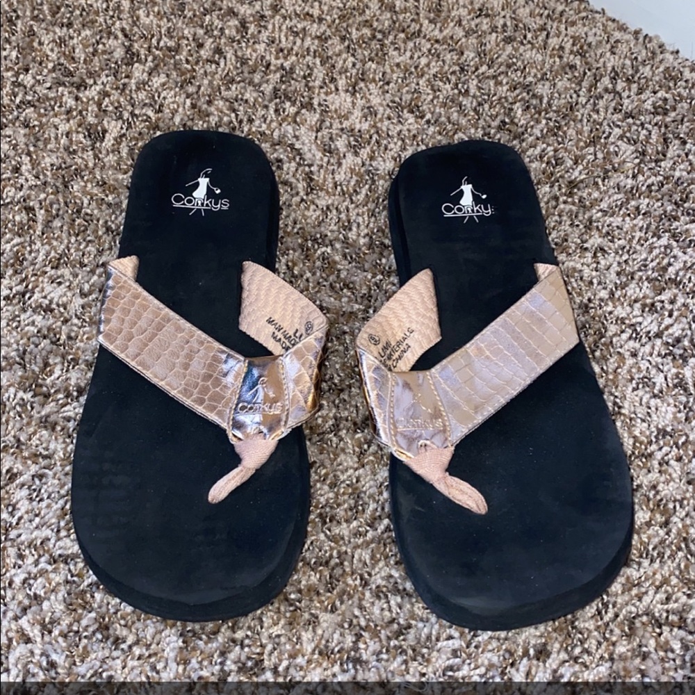 Corky flip flops
